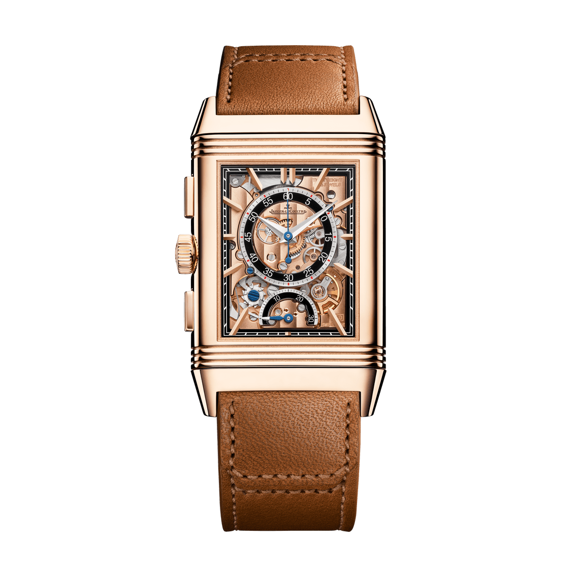 Jaeger-LeCoultre Reloj manual para hombre en oro rosa Reverso Tribute Chronograph Q389256J Oferta especial