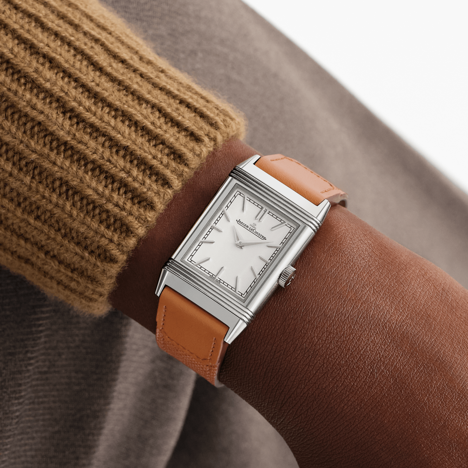 Jaeger-LeCoultre Reloj manual para hombre en acero inoxidable Reverso Tribute Monoface Q7168420 Últimos 3 días