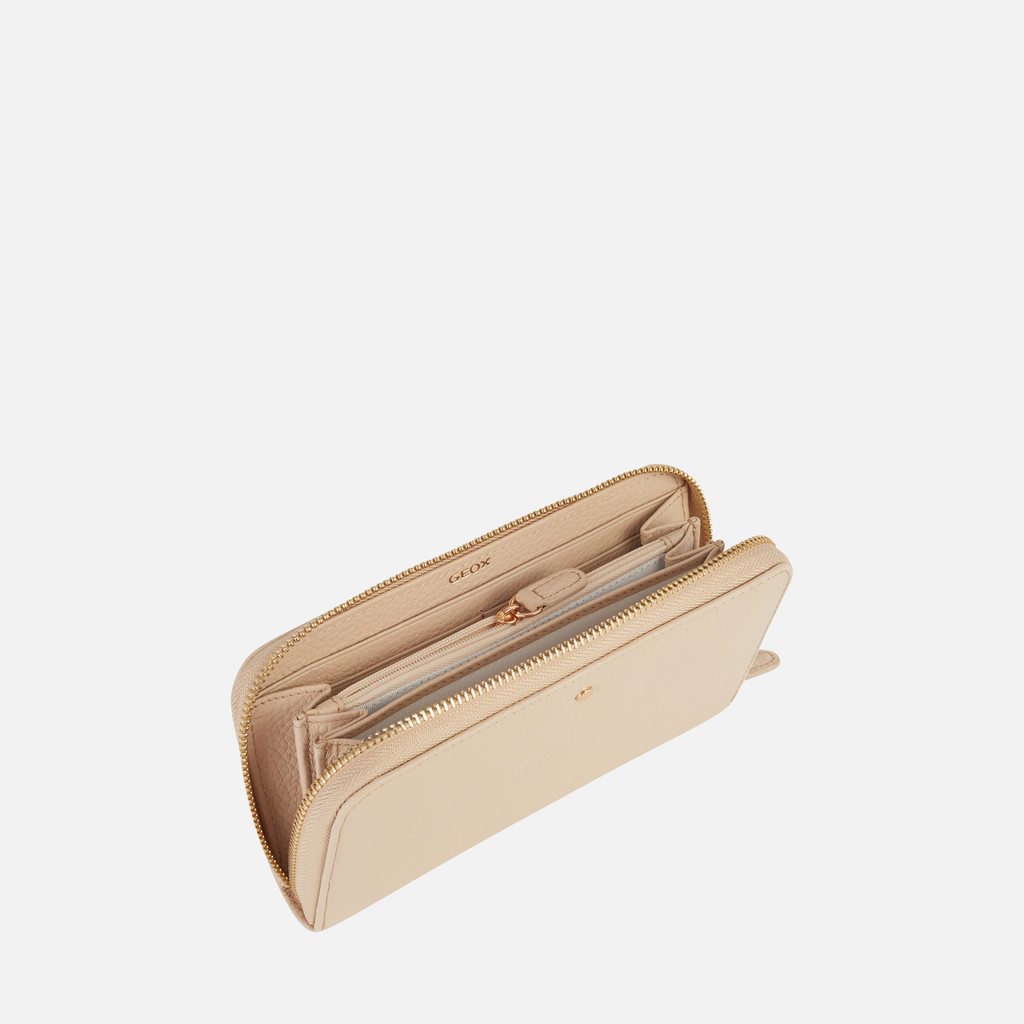 Geox wallet mujer D35K3H00046C1002 Cartera con cremallera Precio de fábrica