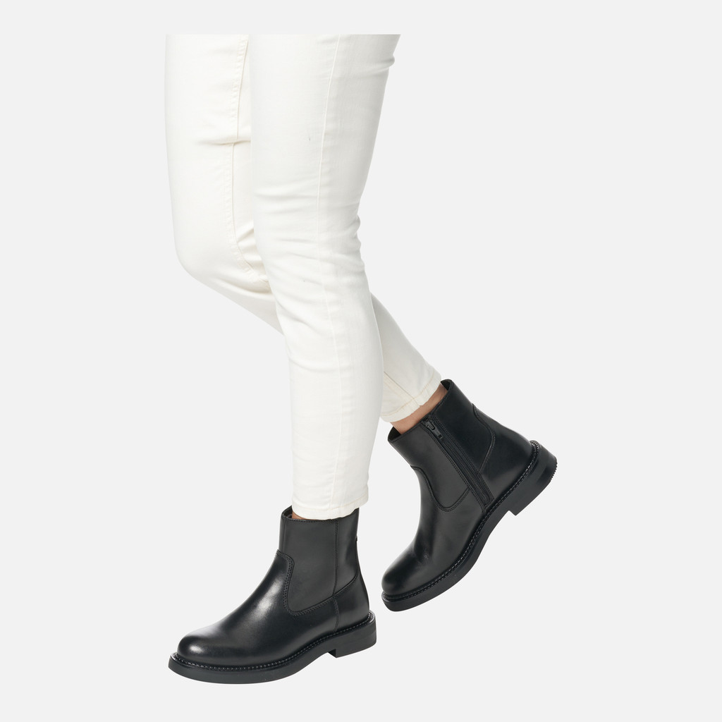 Geox serilda mujer D46WYB00043C9999 Botines de tacón bajo Grandes descuentos