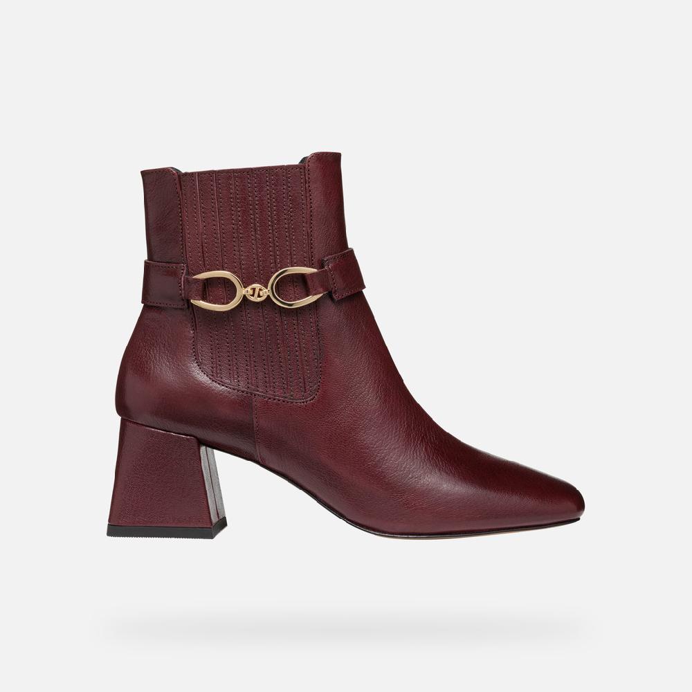 Geox coronilla mujer D46D1D000TCC7011 Botines tacón medio Outlet
