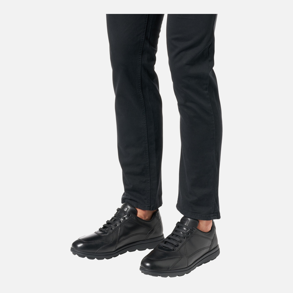 Geox spherica ec12 hombre U45GRA00043C9999 Zapatos de piel Envío gratis