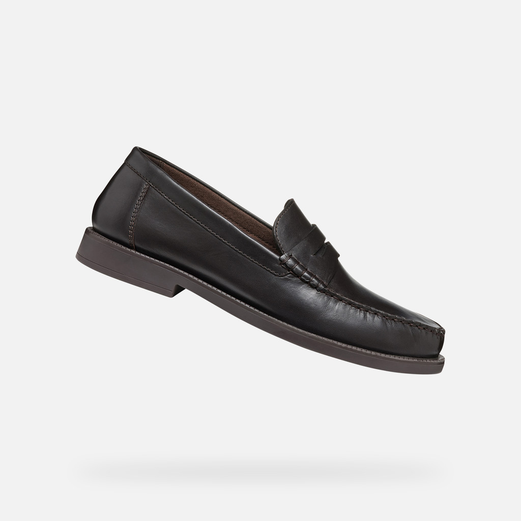 Geox recanati hombre U55HVD00043C6009 Mocasines de cuero
