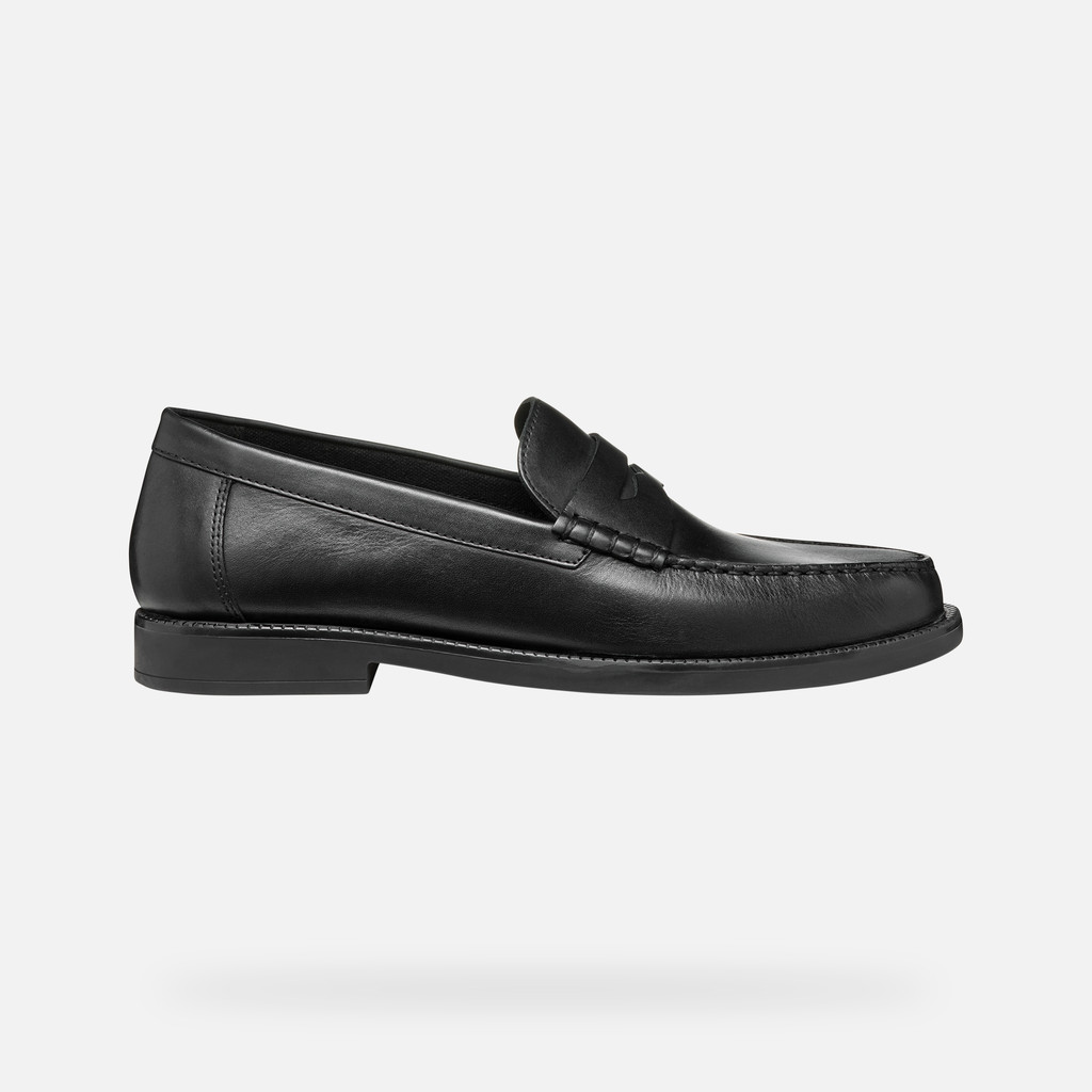 Geox recanati hombre U55HVD00043C9999 Mocasines de cuero Ahorra y exporta