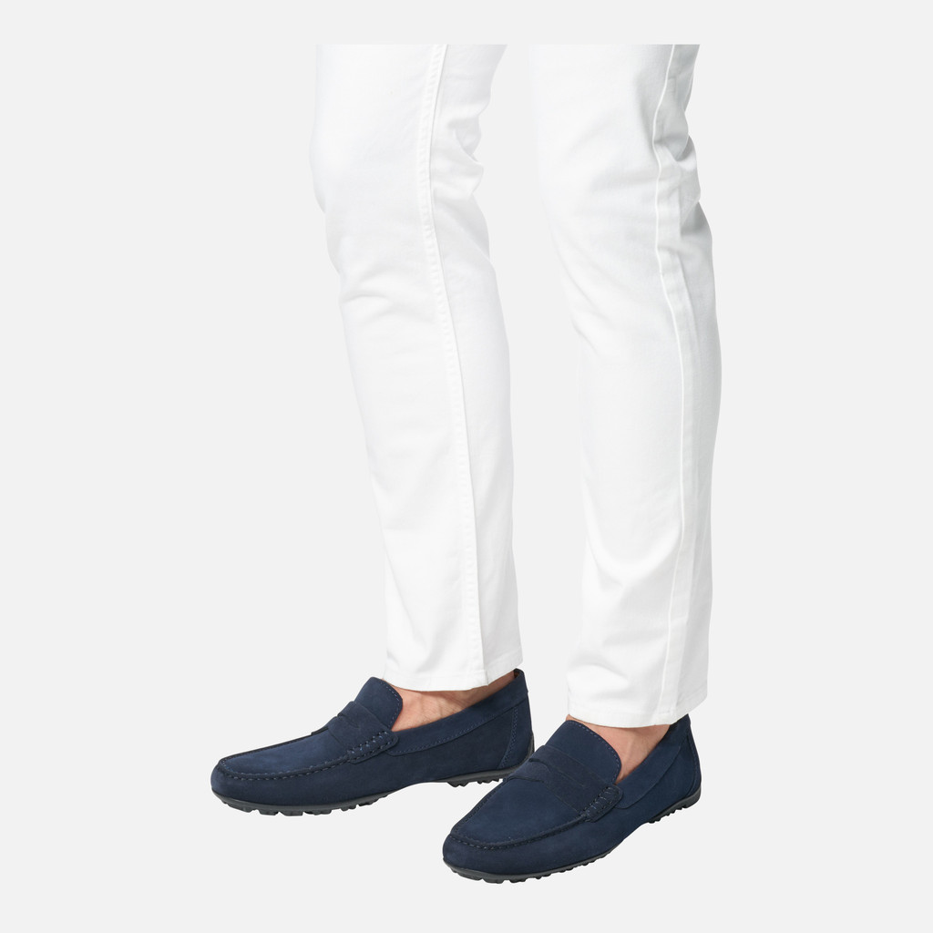 Geox kosmopolis + grip hombre U35CFB00020C4064 Mocasines de ante En oferta
