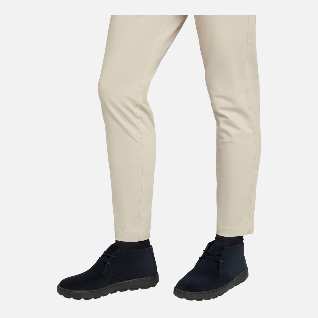 Geox spherica ecub-1 hombre U45GPB00022C4002 Zapatos de ante Rebajas de fin de temporada