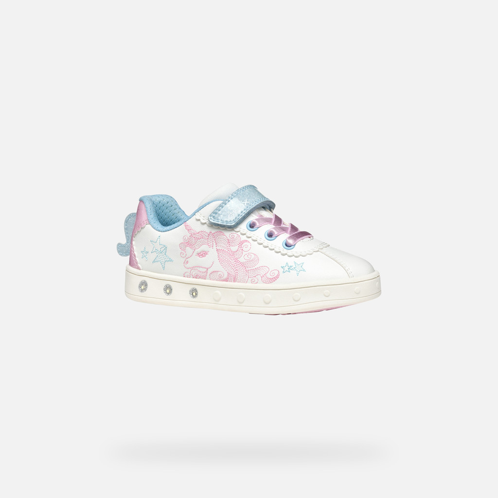 Geox skylin niña J558WA0BCKCC0406 Zapatos con luces Envío internacional gratuito