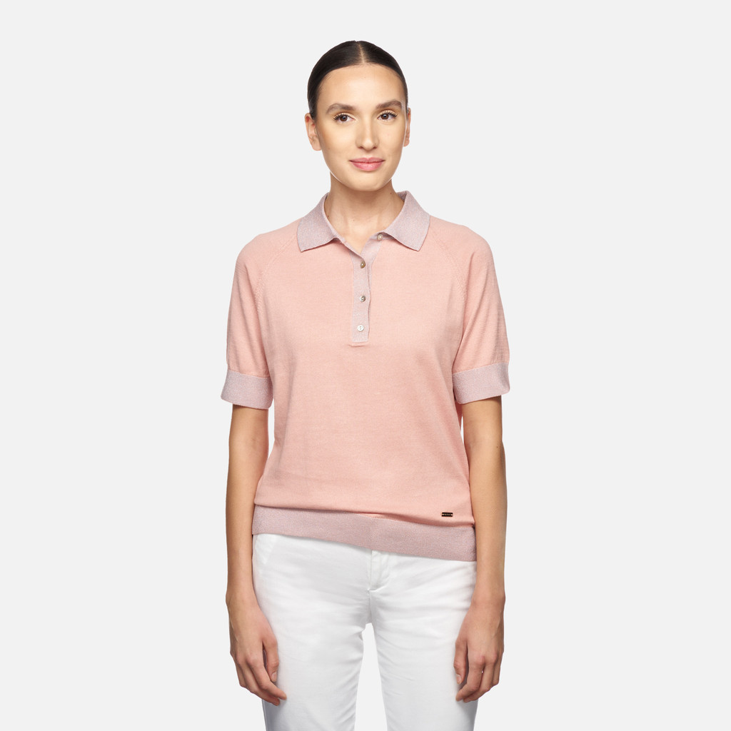 Geox knit mujer W5570AT3239F8293 Polo Envío internacional gratuito