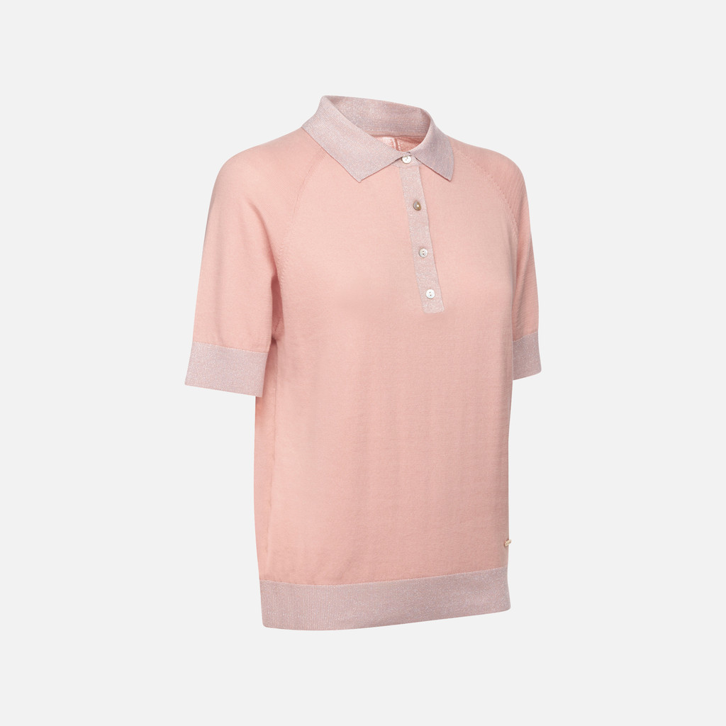 Geox knit mujer W5570AT3239F8293 Polo Envío internacional gratuito