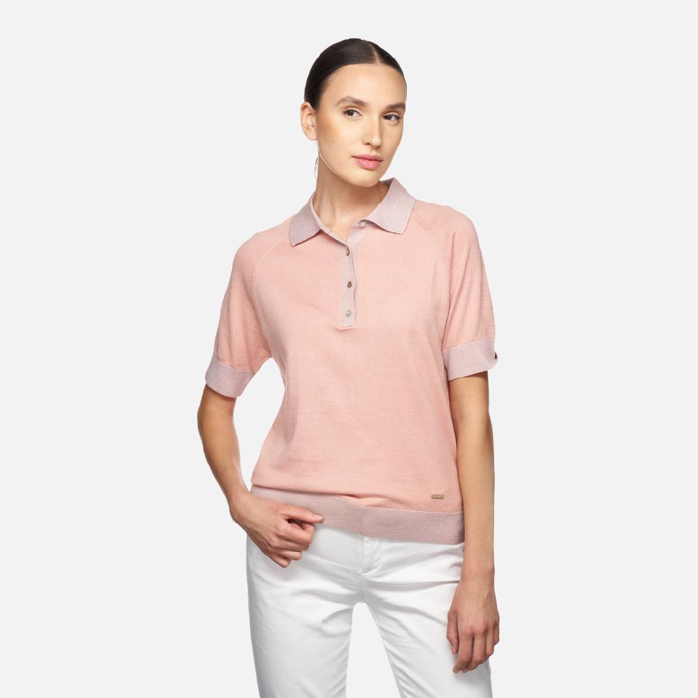 Geox knit mujer W5570AT3239F8293 Polo Envío internacional gratuito