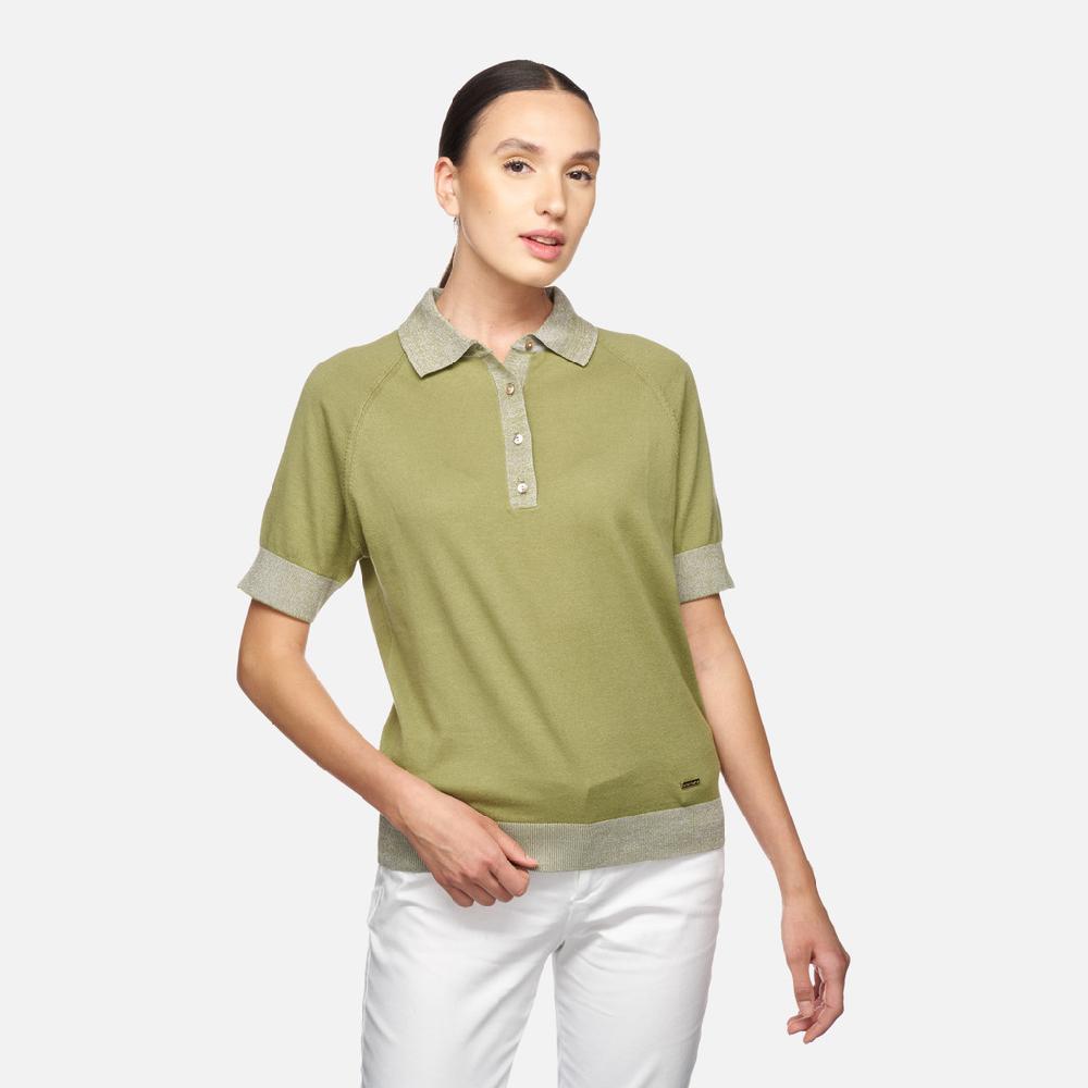 Geox knit mujer W5570AT3239F3275 Polo Precios de Black Friday