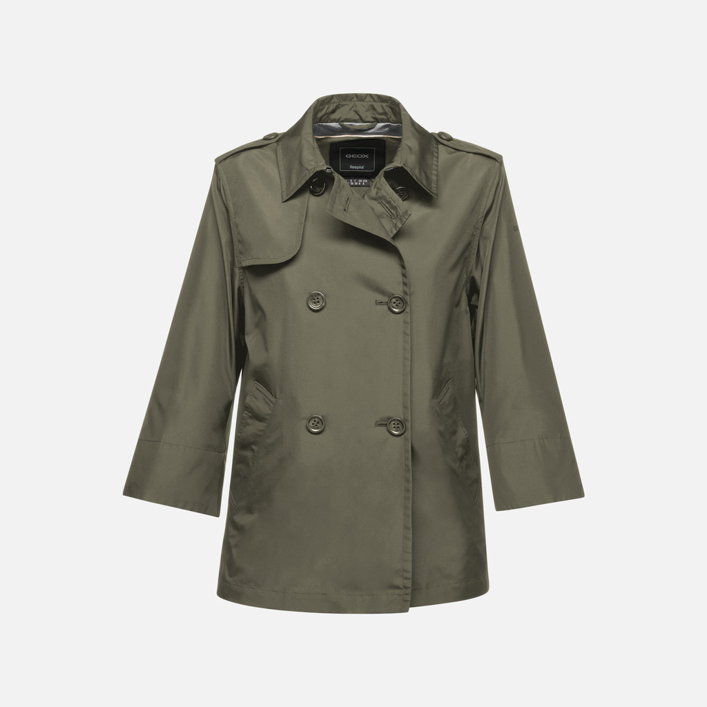 Geox soleil mujer W5522MT3111F3272 Gabardina corta