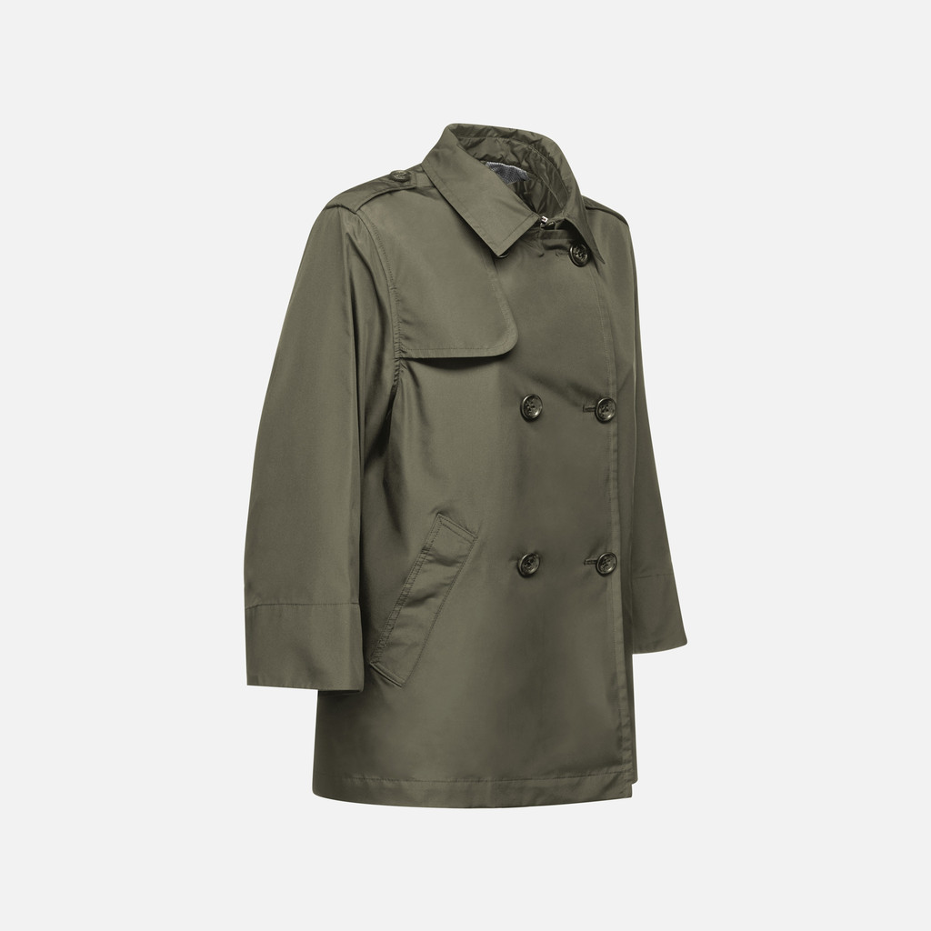 Geox soleil mujer W5522MT3111F3272 Gabardina corta Rebajas de fin de temporada