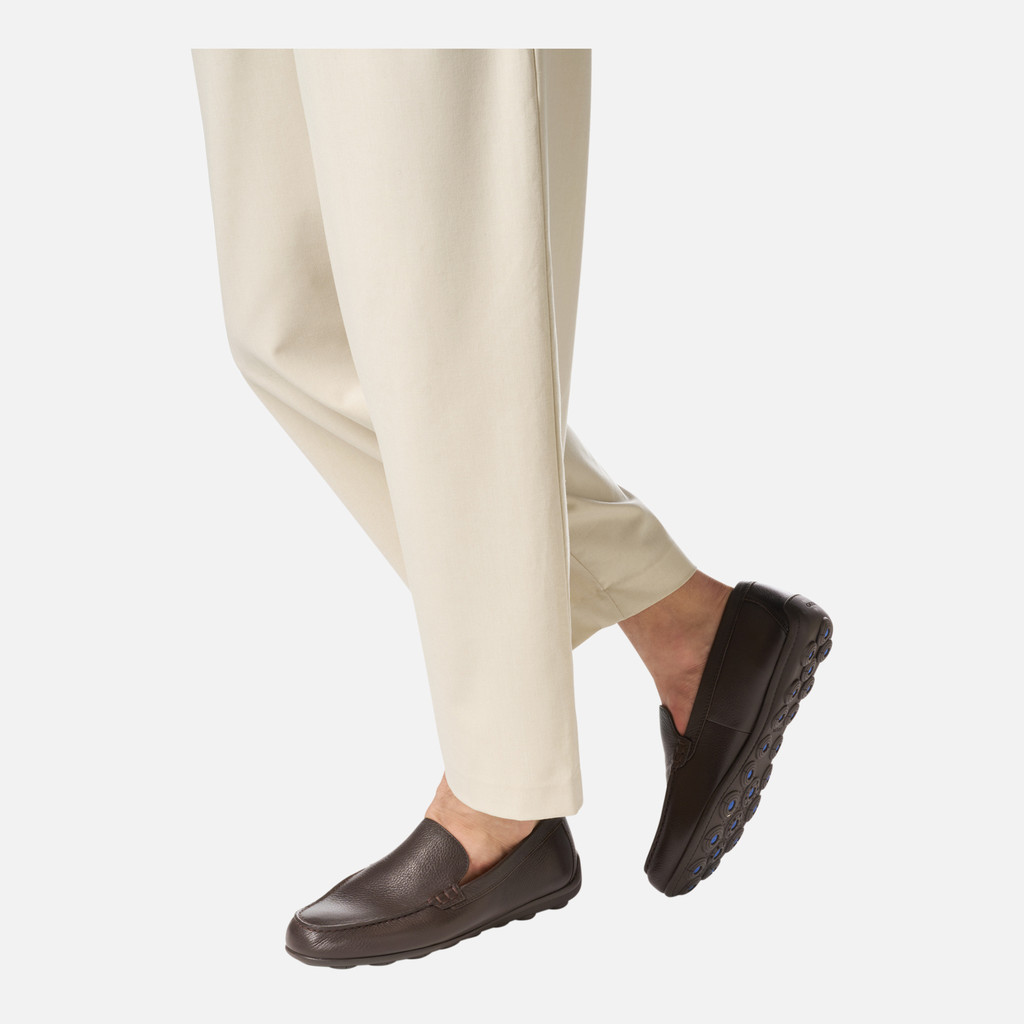 Geox spherica ec16 hombre U55HYA00046C6009 Mocasines de cuero Solo queda un día