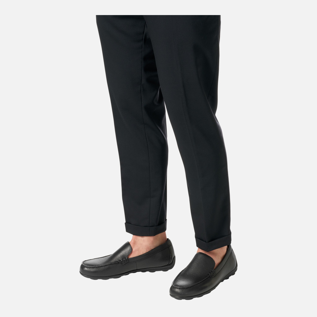 Geox spherica ec16 hombre U55HYA00046C9999 Mocasines de cuero Superdescuento