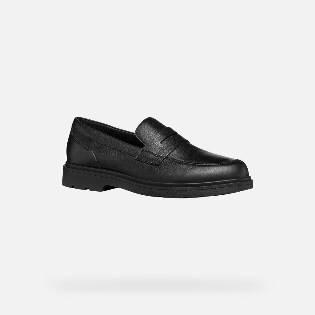 Geox spherica ec1 hombre U36D1A00046C9997 Mocasines de cuero Envío internacional gratuito