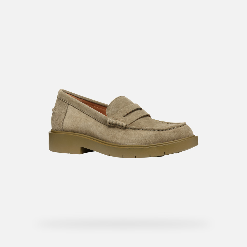 Geox spherica ec1 mujer D25QRA00022C3704 Mocasines de ante Descuento