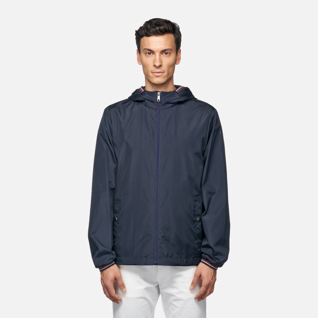 Geox jharrod hombre M5520AT3221F1823 Parka corta Tienda de fábrica