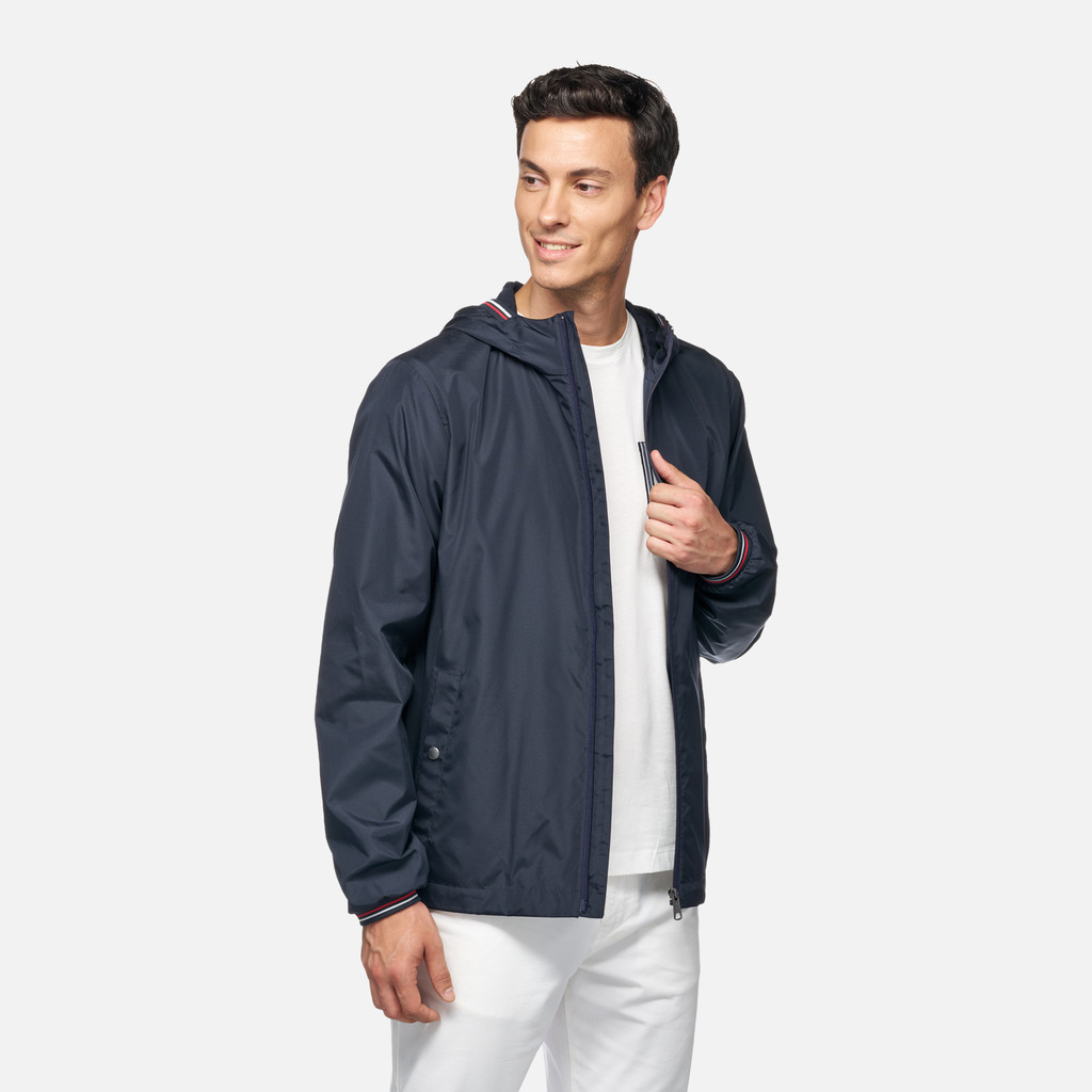 Geox jharrod hombre M5520AT3221F1823 Parka corta Tienda de fábrica