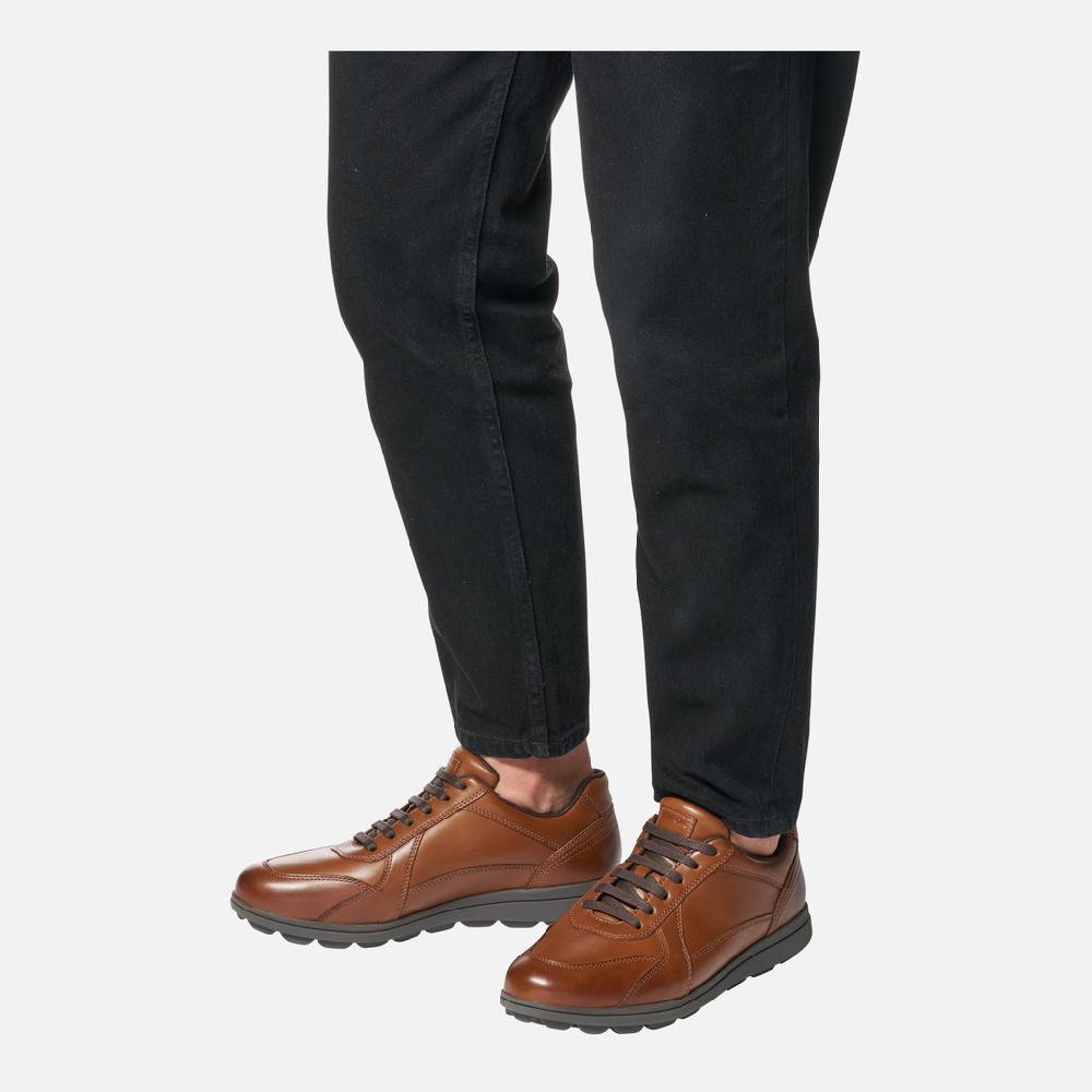 Geox spherica ec12 hombre U45GRA00043C6001 Zapatos de piel Outlet online