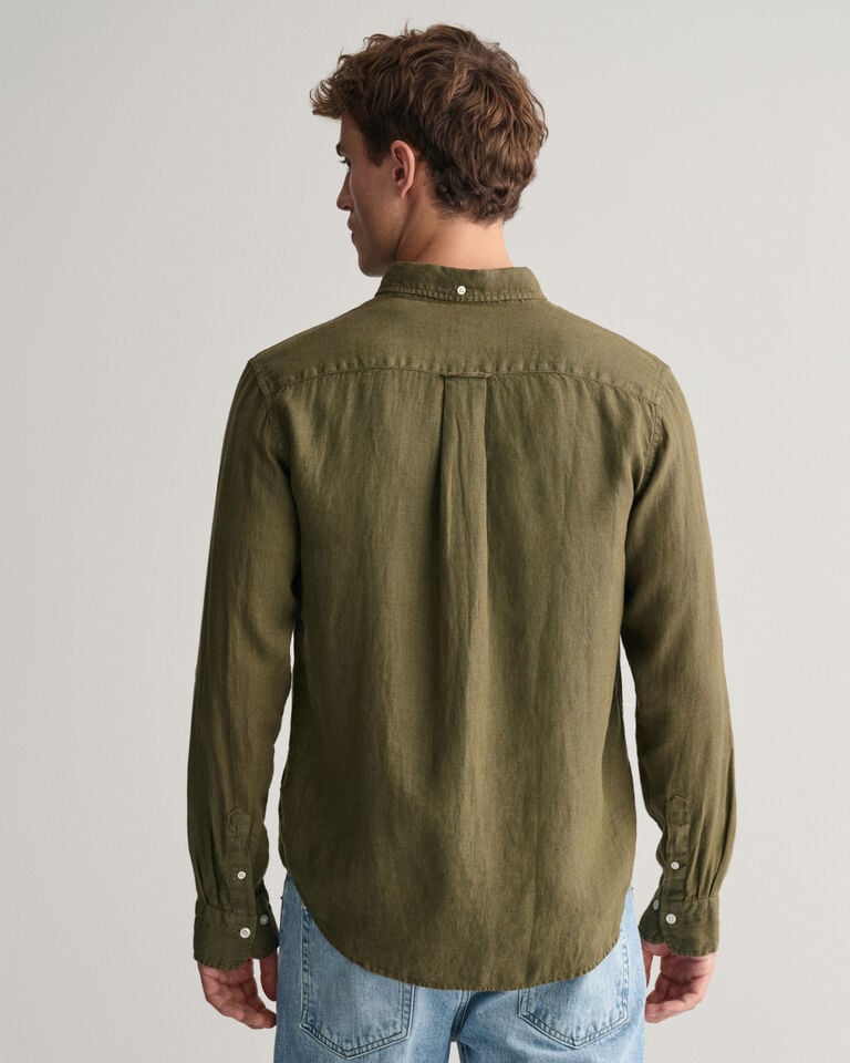 Gant Camisa Regular Fit de lino teñido en prenda Grandes ahorros