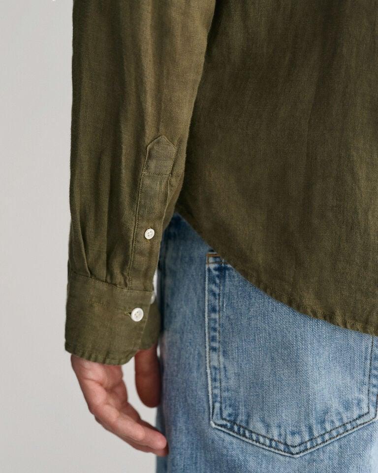 Gant Camisa Regular Fit de lino teñido en prenda Grandes ahorros