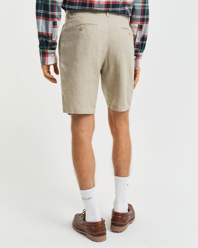 Gant Pantalones cortos Relaxed Fit de lino con cordón ajustable Rebajas de fin de temporada