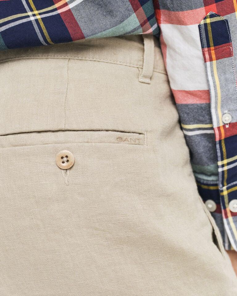 Gant Pantalones cortos Relaxed Fit de lino con cordón ajustable Rebajas de fin de temporada