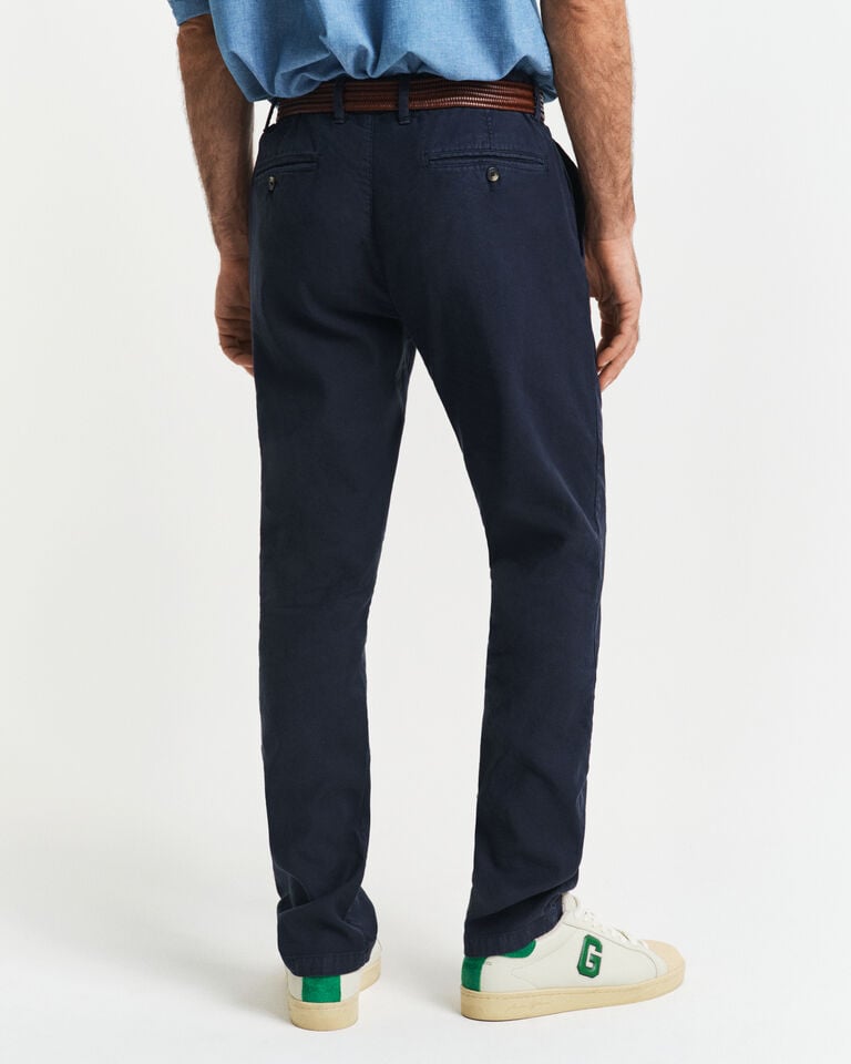 Gant Pantalones chinos Slim Fit de algodón y lino Devoluciones gratuitas