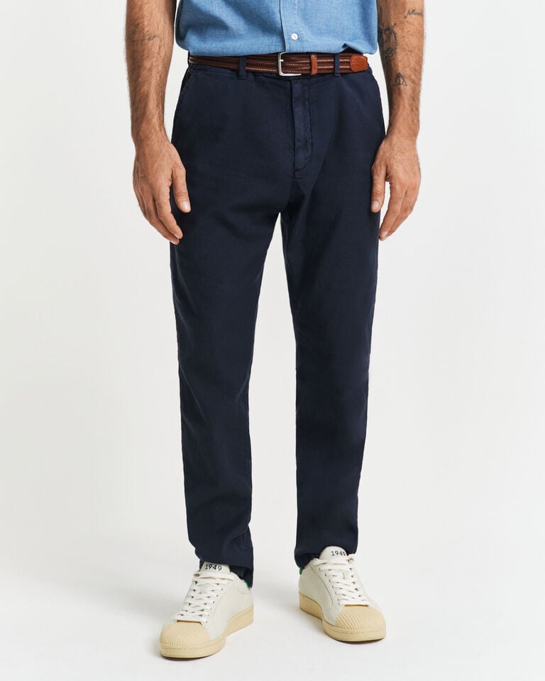 Gant Pantalones chinos Slim Fit de algodón y lino Devoluciones gratuitas