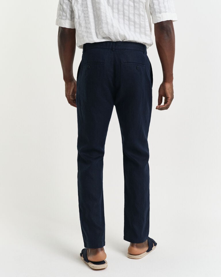 Gant Pantalones Relaxed Fit de lino con cordón ajustable Rebajas