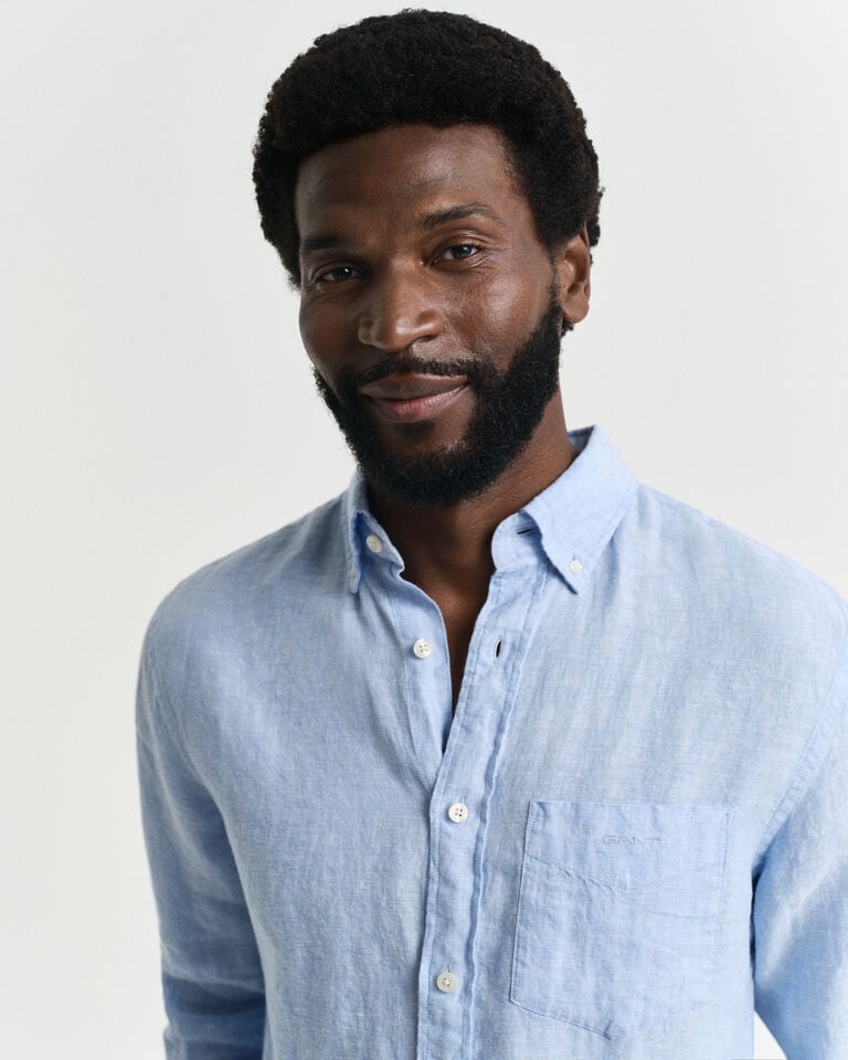 Gant Camisa Regular Fit de lino Ofertas