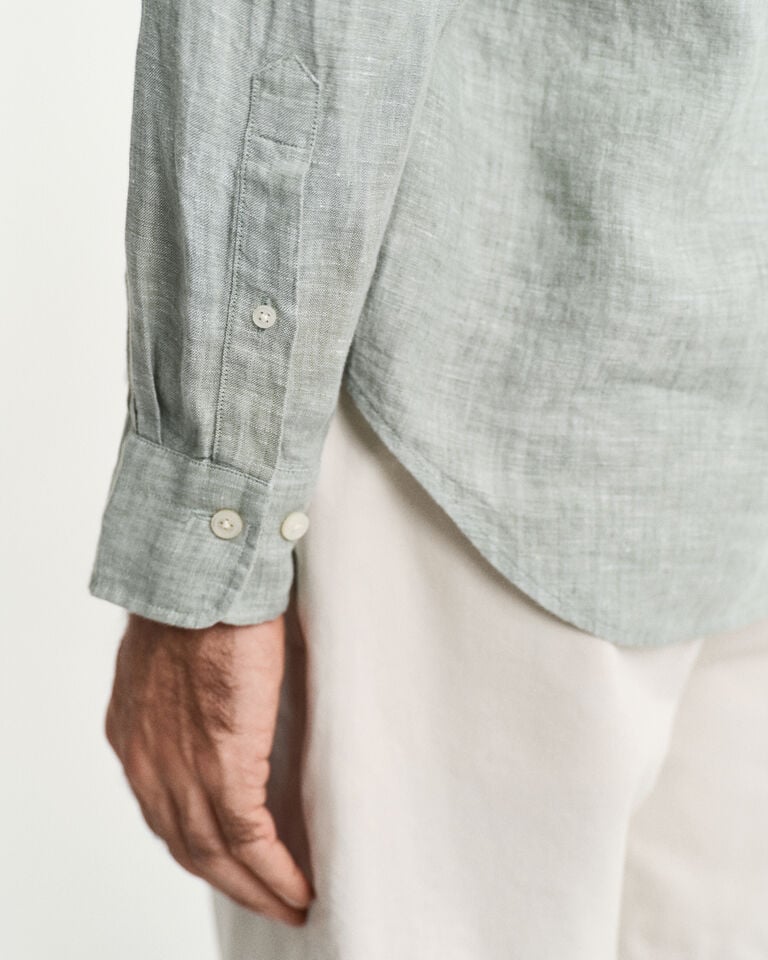 Gant Camisa Regular Fit de lino Gran oferta