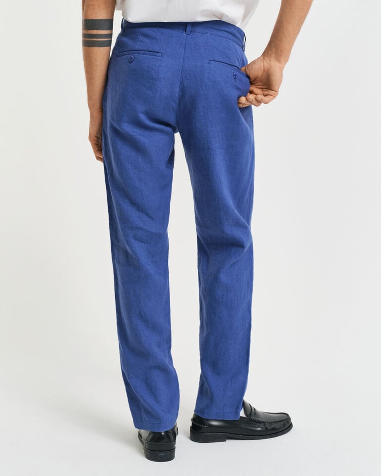 Gant Pantalones Relaxed Fit de lino con cordón ajustable Liquidación