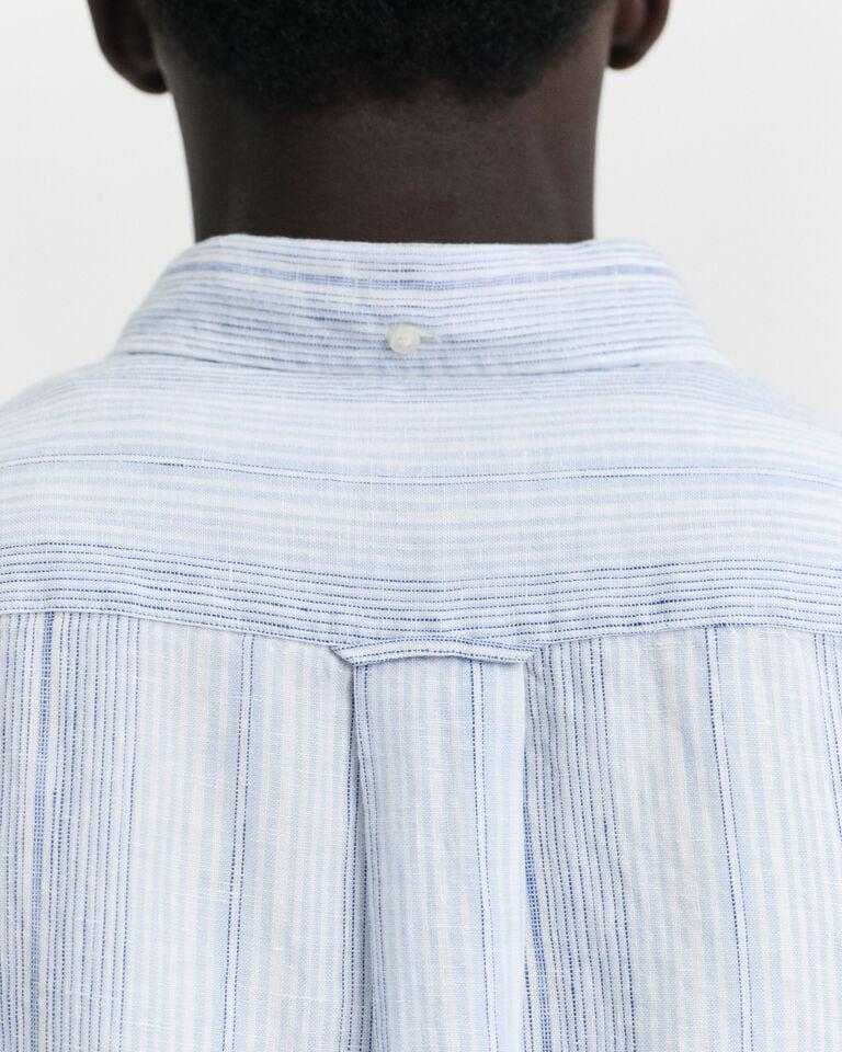 Gant Camisa Regular Fit de lino a rayas finas Rebajas online