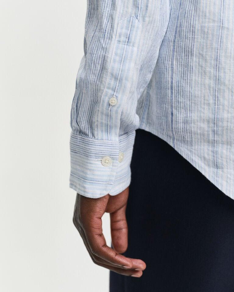 Gant Camisa Regular Fit de lino a rayas finas Rebajas online