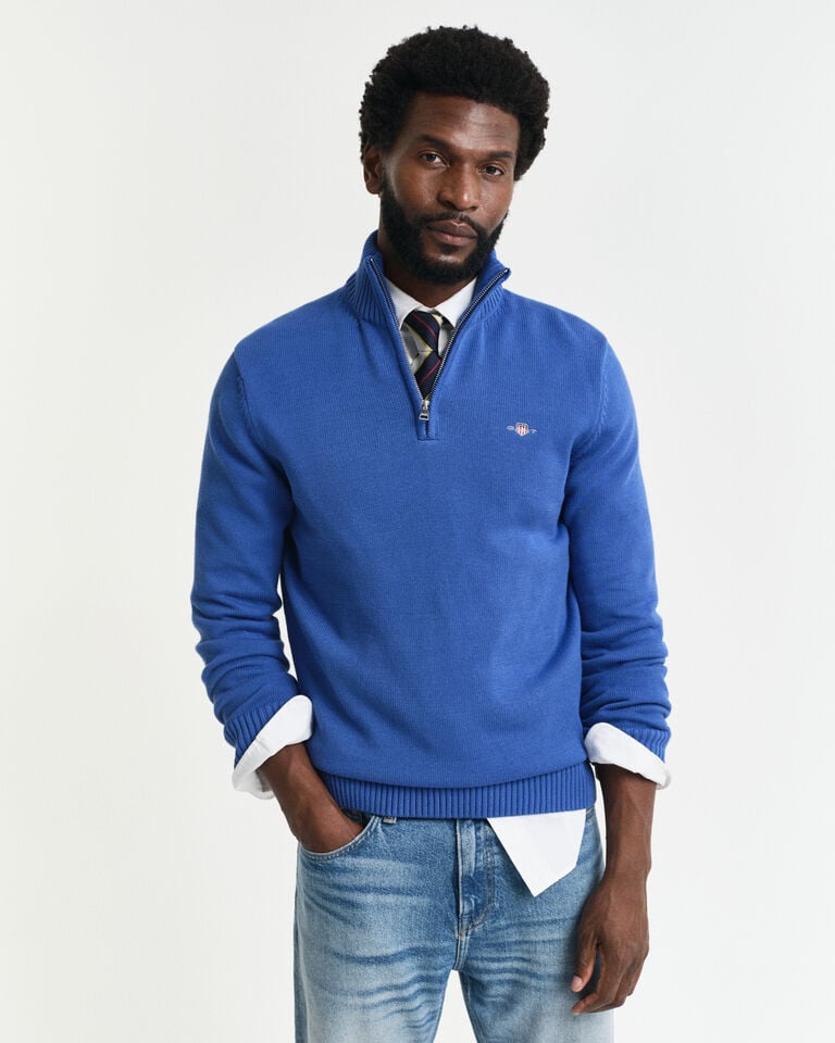 Gant Jersey de algodón con media cremallera Casual