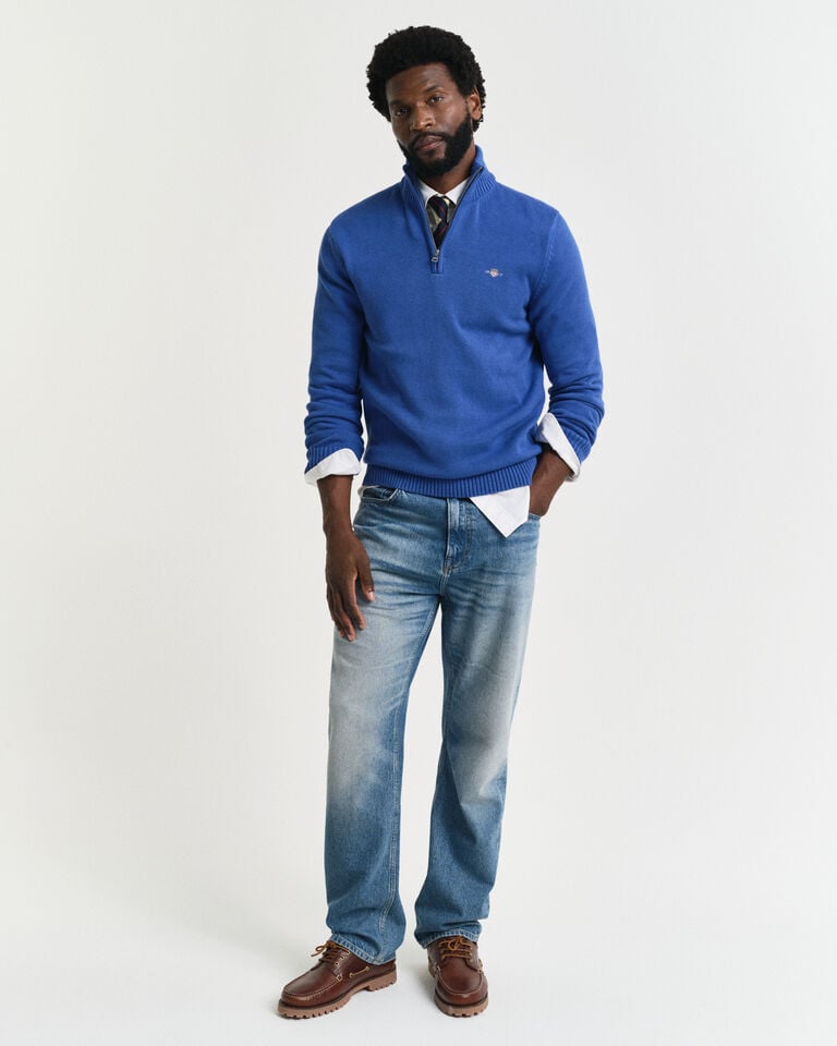Gant Jersey de algodón con media cremallera Casual Rebajas top