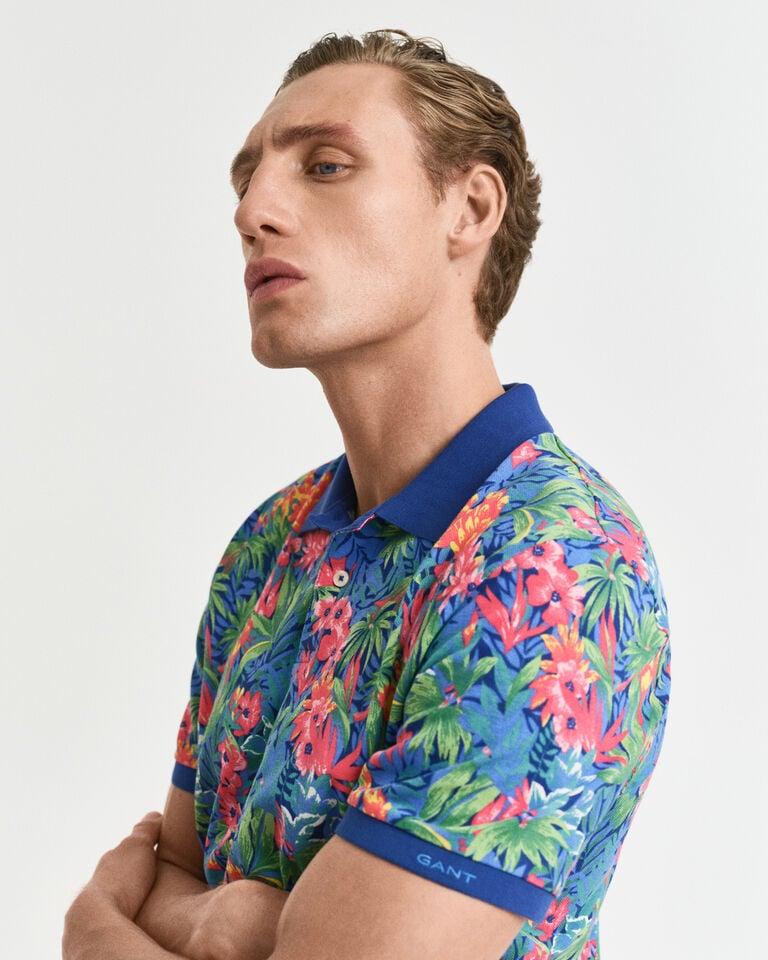 Gant Polo con estampado tropical multicolor ÚLTIMAS EDICIONES