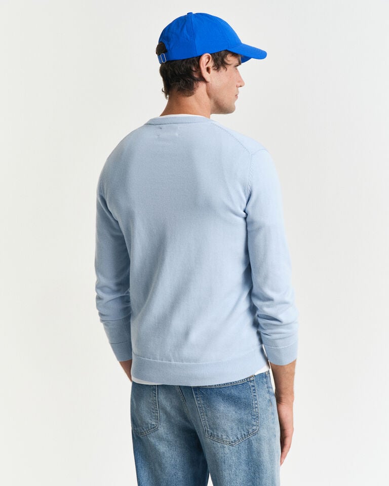 Gant Jersey clásico de algodón con cuello de pico Últimos 2 días