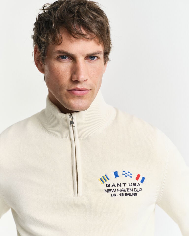 Gant Jersey con media cremallera Nautical Flags Oferta especial de fábrica