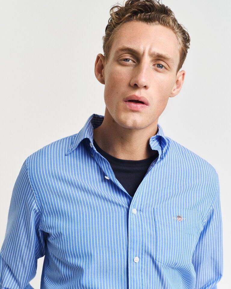 Gant Camisa de popelina clásica de rayas Regular Fit Ahorra y exporta
