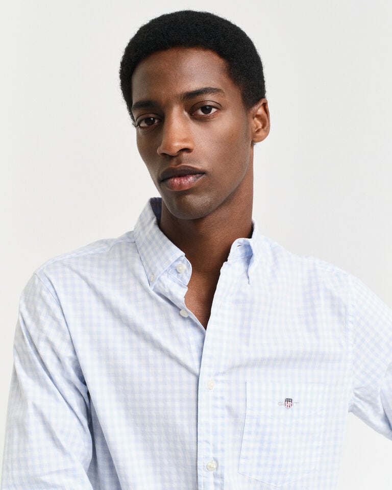 Gant Camisa de popelina clásica de cuadros Vichy Regular Fit Oferta exclusiva