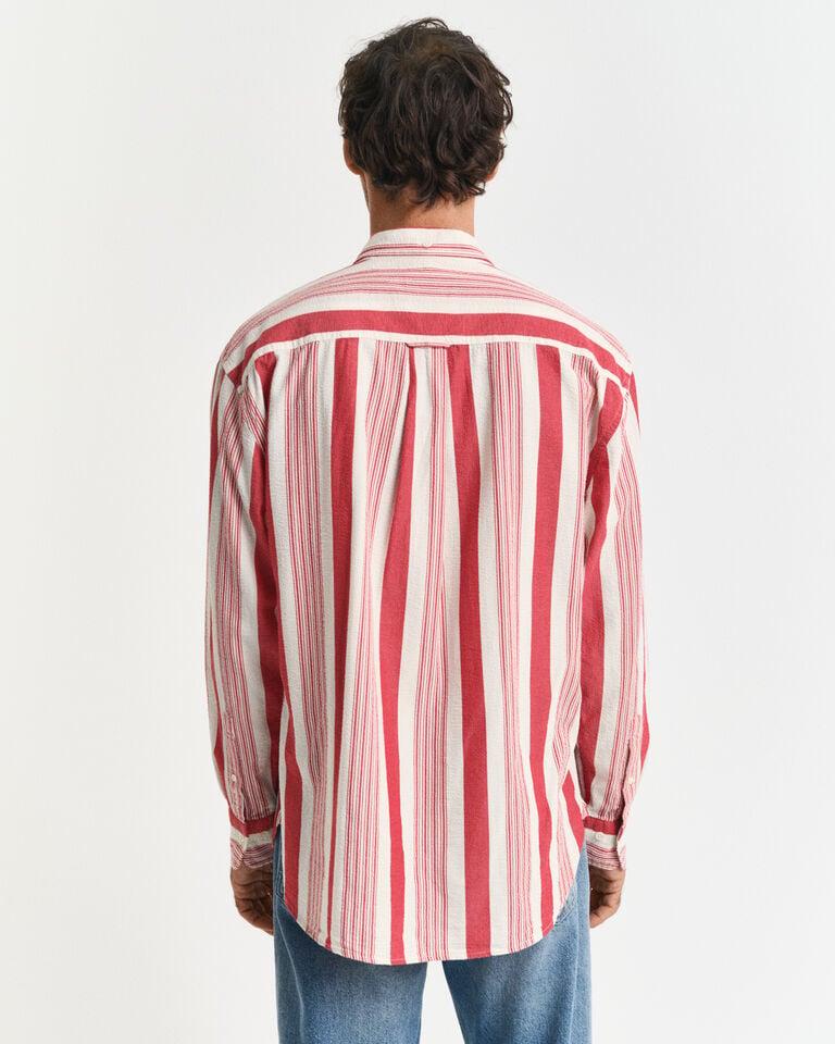Gant Camisa Relaxed Fit de sirsaca de raya ancha Ofertas de temporada