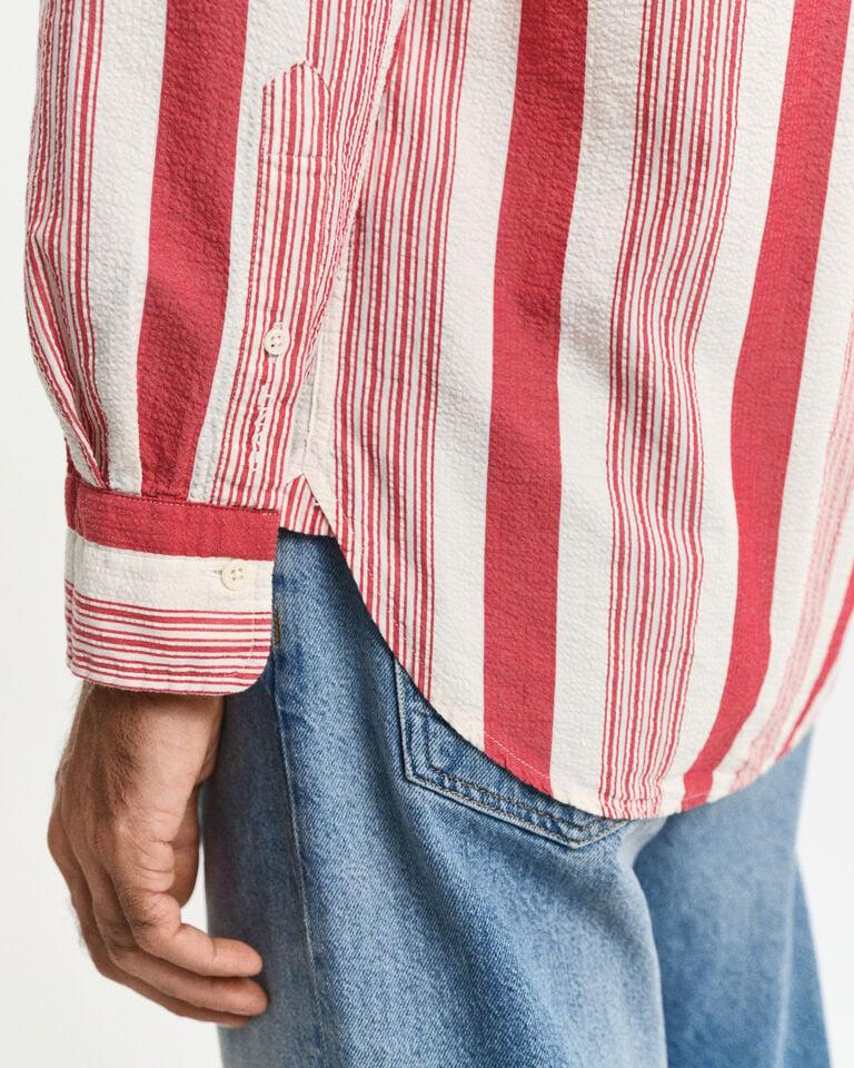 Gant Camisa Relaxed Fit de sirsaca de raya ancha Ofertas de temporada