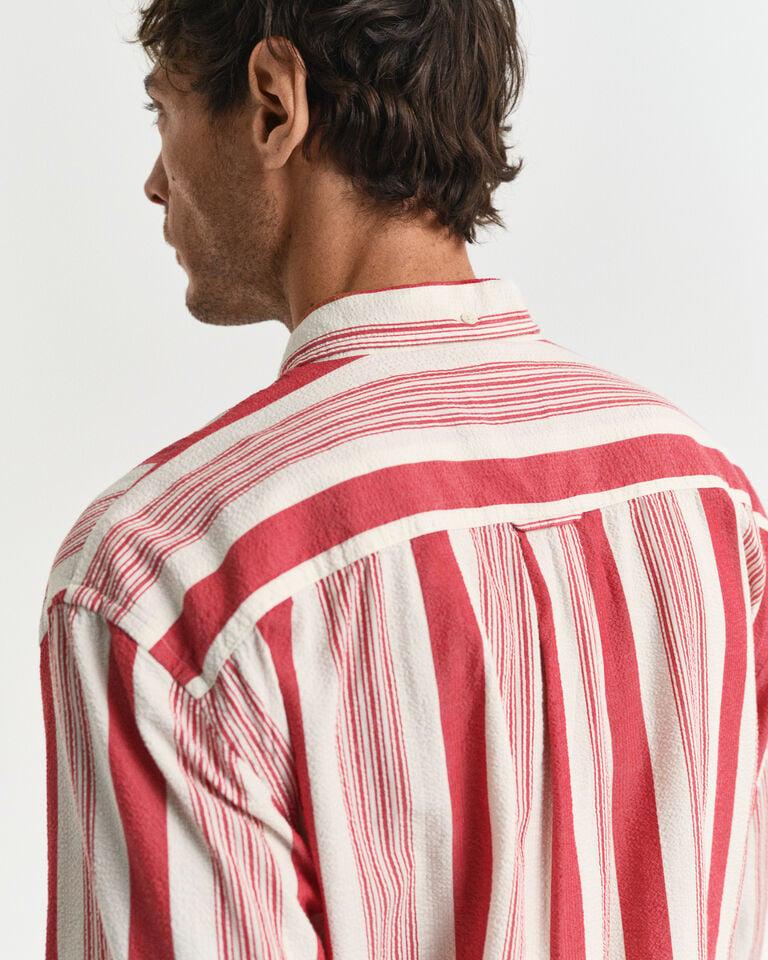 Gant Camisa Relaxed Fit de sirsaca de raya ancha Ofertas de temporada
