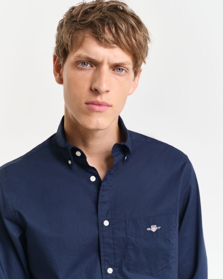 Gant Camisa de popelina clásica Regular Fit Grandes ahorros