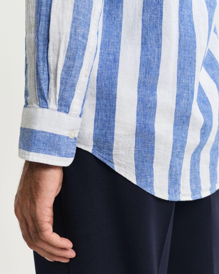 Gant Camisa Regular Fit de lino y algodón a rayas llamativas Devoluciones gratuitas