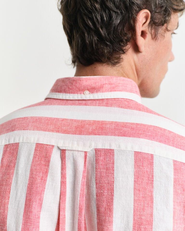 Gant Camisa Regular Fit de lino y algodón a rayas llamativas Rebajas