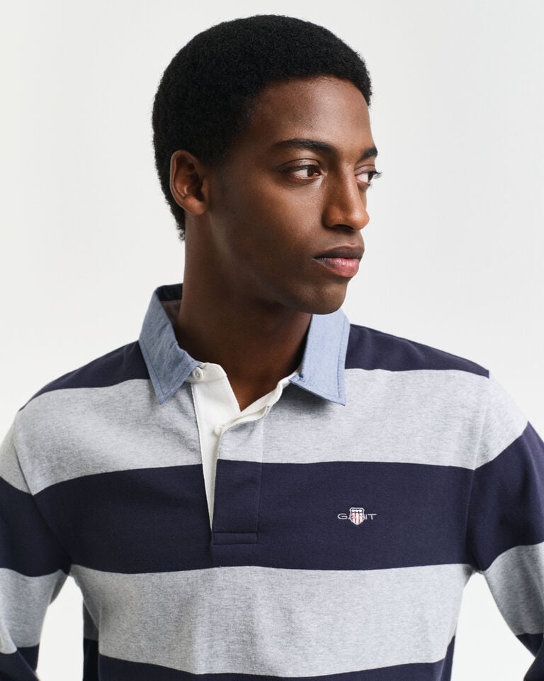 Gant Heavy Rugger de cambray a rayas Rebajas de fábrica
